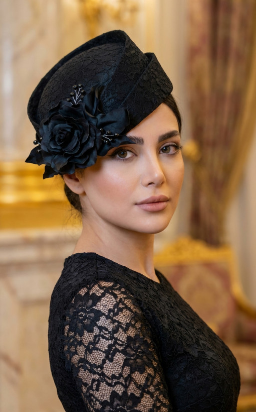 کلاه فرانسوی مدل برژه گل رز