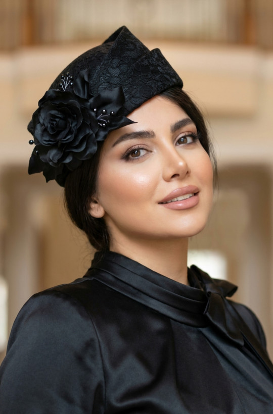 کلاه فرانسوی مدل برژه گل رز