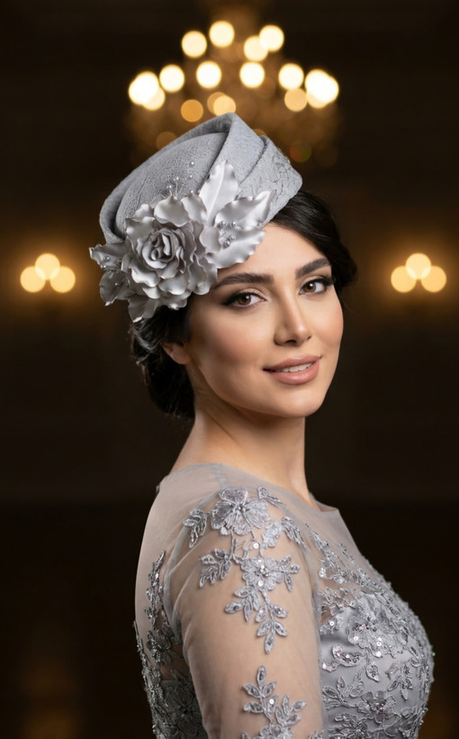 کلاه فرانسوی مدل برژه گل رز