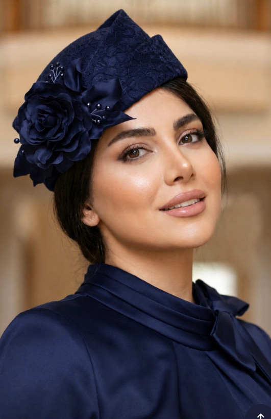کلاه فرانسوی مدل برژه گل رز